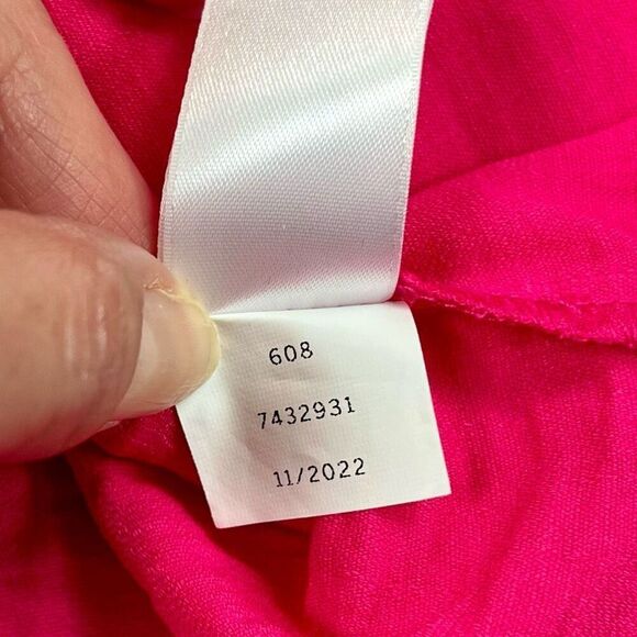 Cece Hot Pink Tiered Ruffle V-neck Mini Dress 2X - Picture 11 of 11